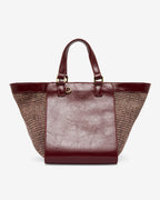 Carnegie Tote - Burgundy Weave