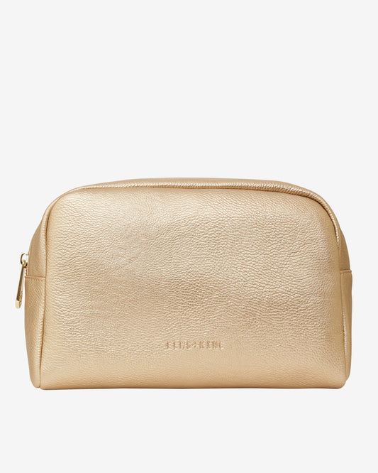 Large Cosmetics Bag - Light Gold