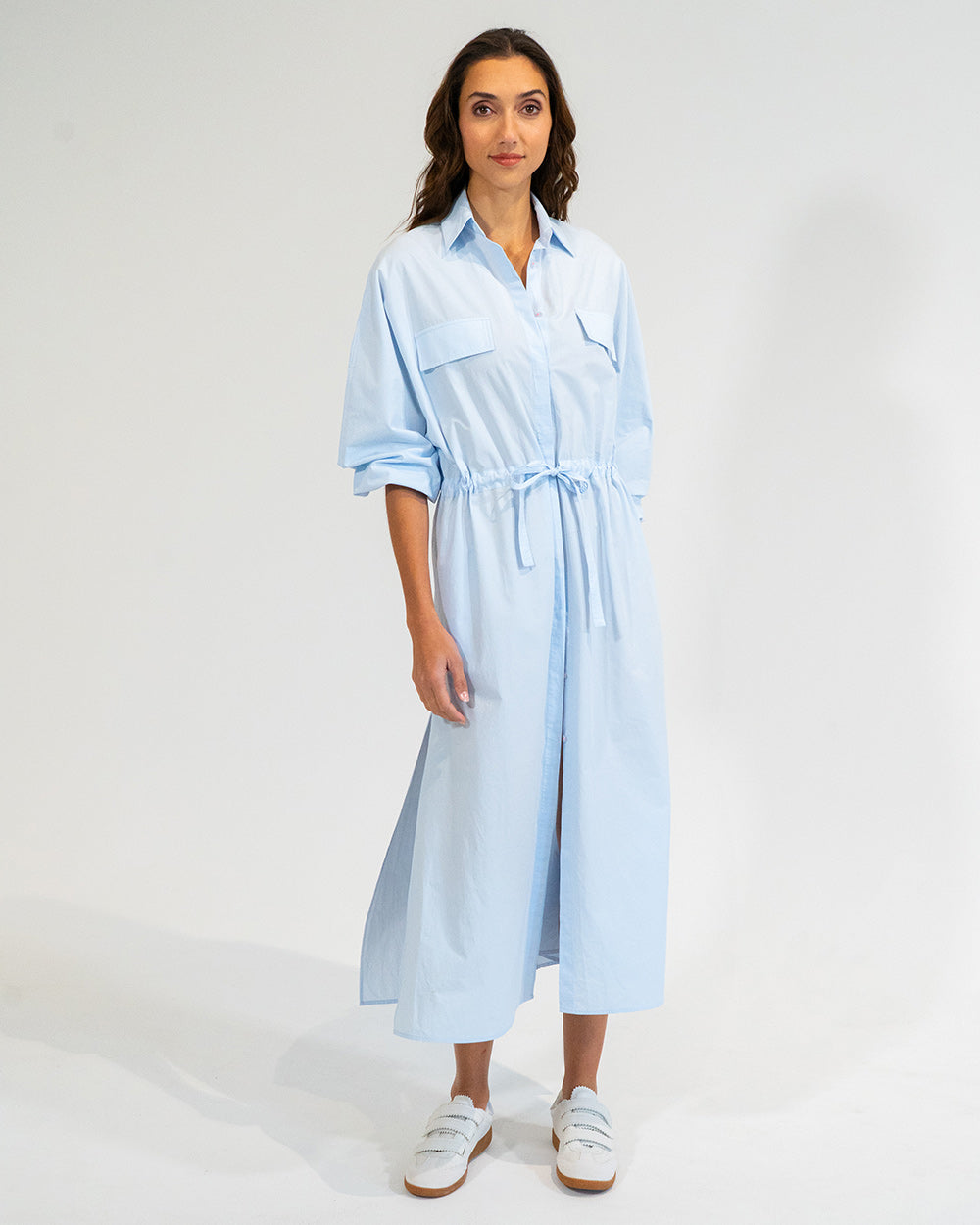 Daytona Shirt Dress - Sky