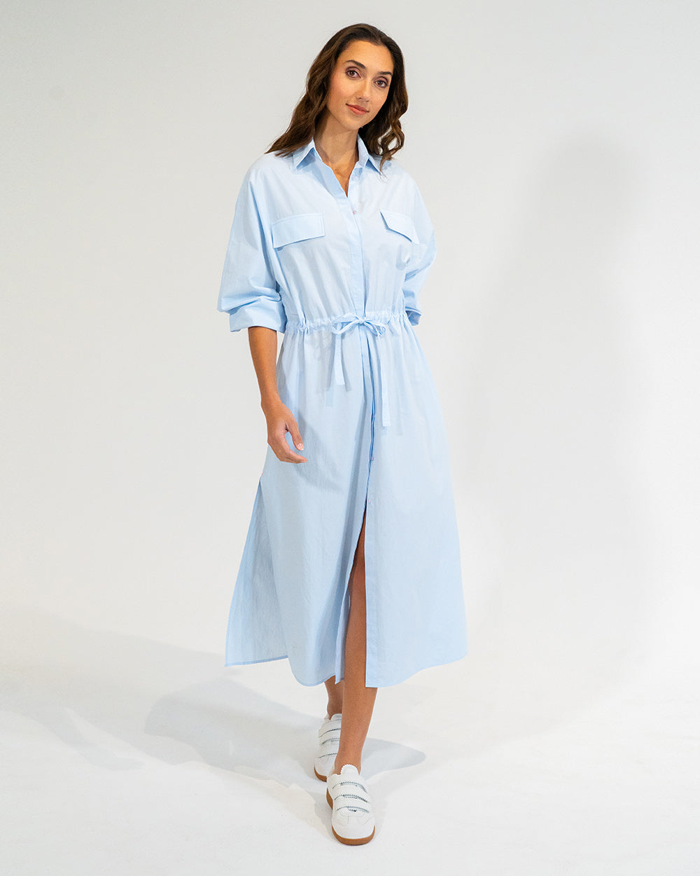 Daytona Shirt Dress - Sky