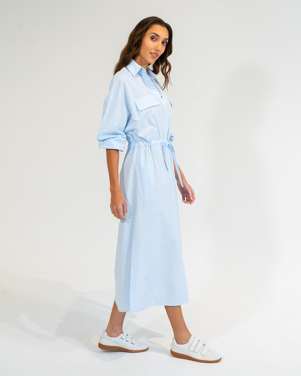 Daytona Shirt Dress - Sky