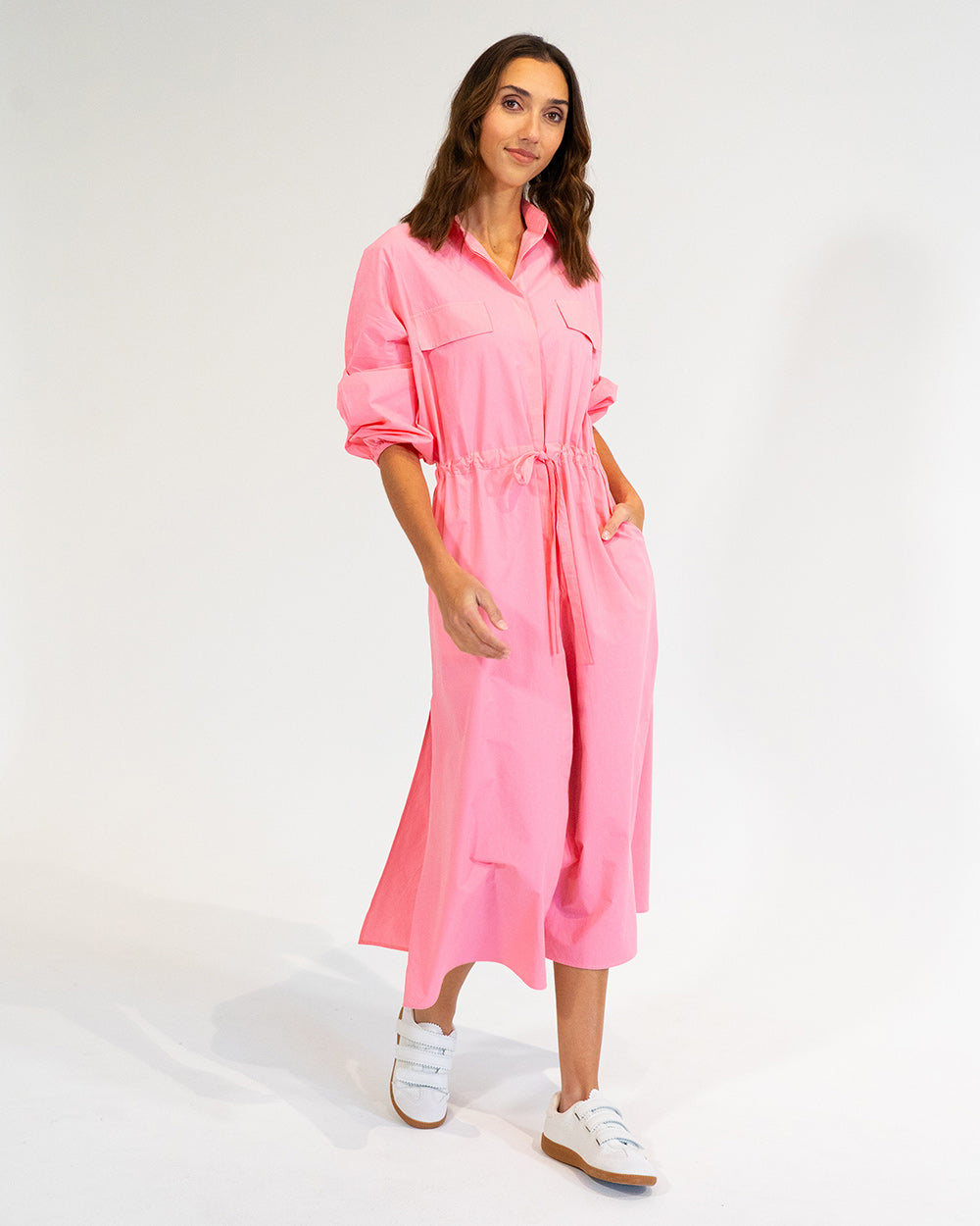 Daytona Shirt Dress - Pink