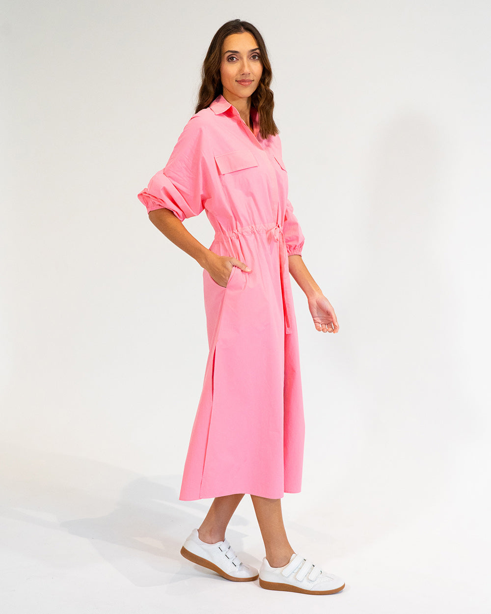 Daytona Shirt Dress - Pink