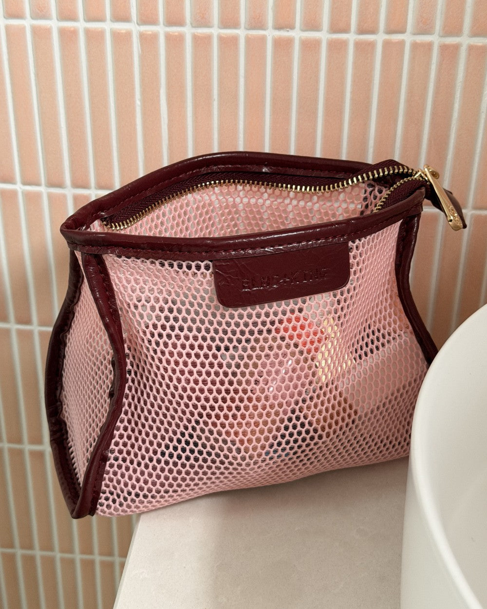 Santorini Case Small - Blush Mesh
