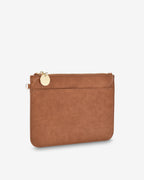 Flat Pouch - Tan Pebble