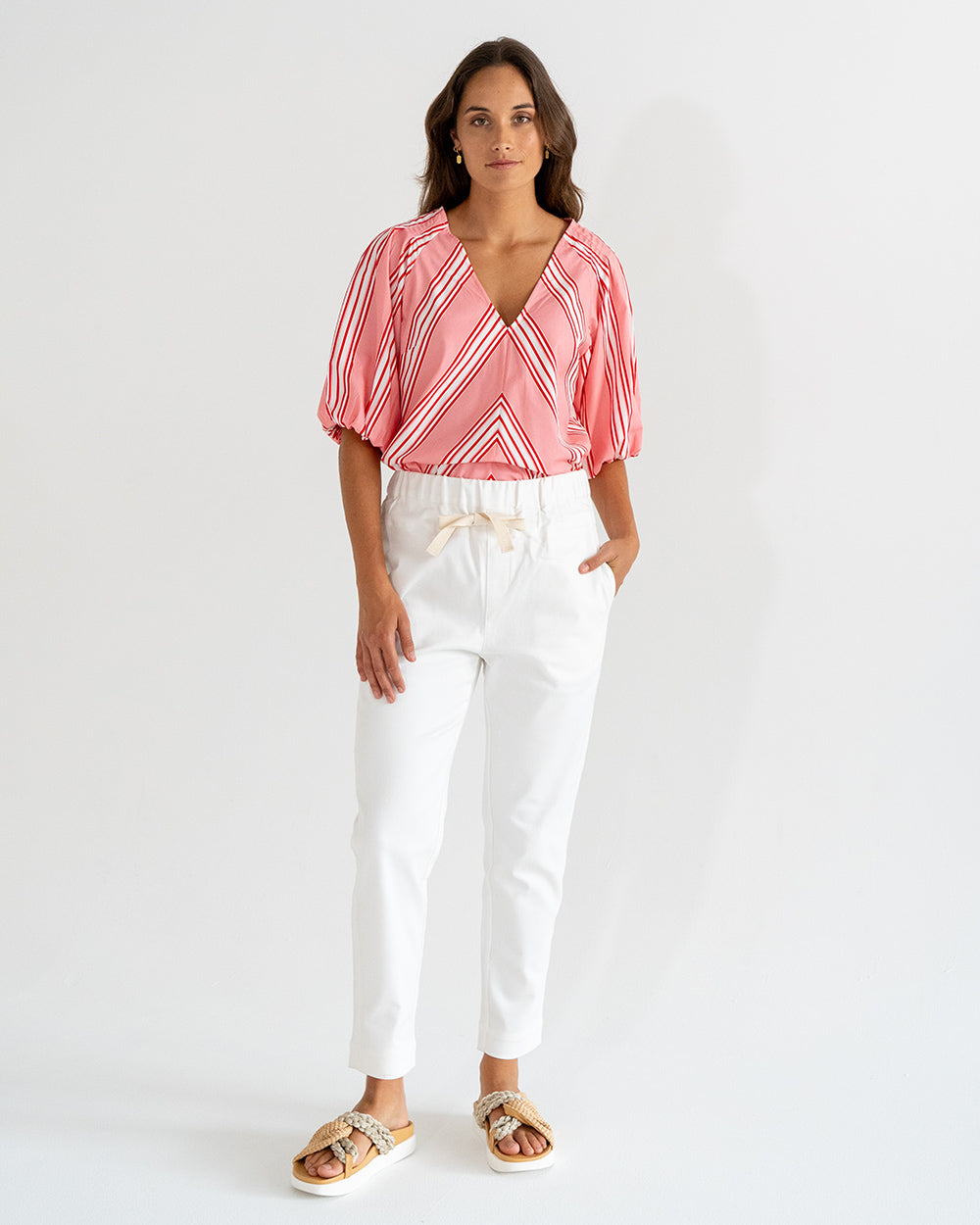 Geneva Top - Candy Stripe