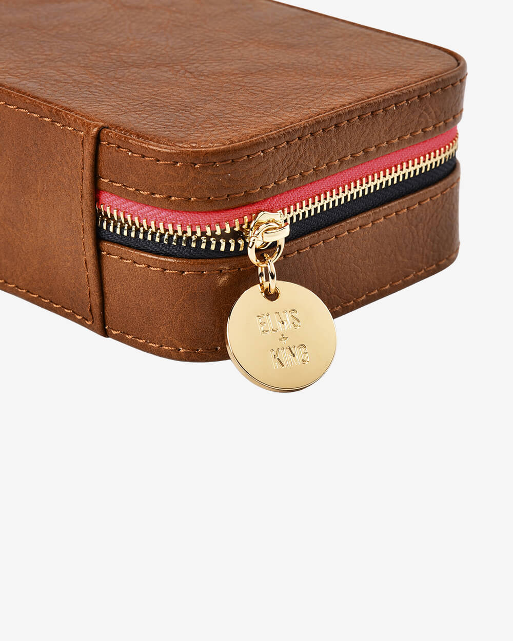 Jewellery Case Large - Tan Pebble