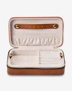 Jewellery Case Large - Tan Pebble