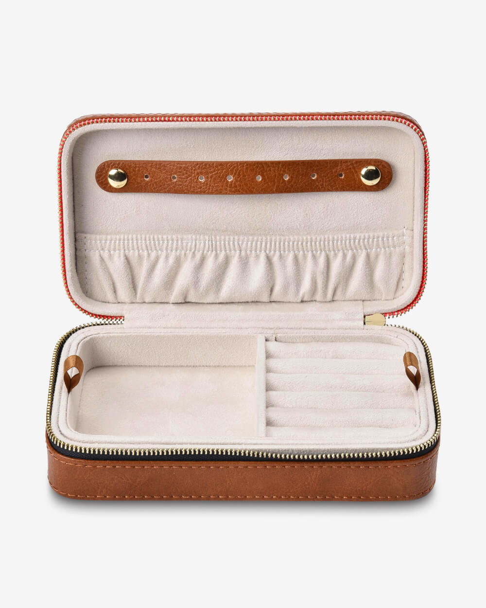 Jewellery Case Large - Tan Pebble