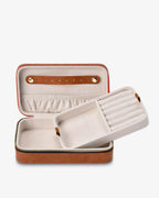 Jewellery Case Large - Tan Pebble