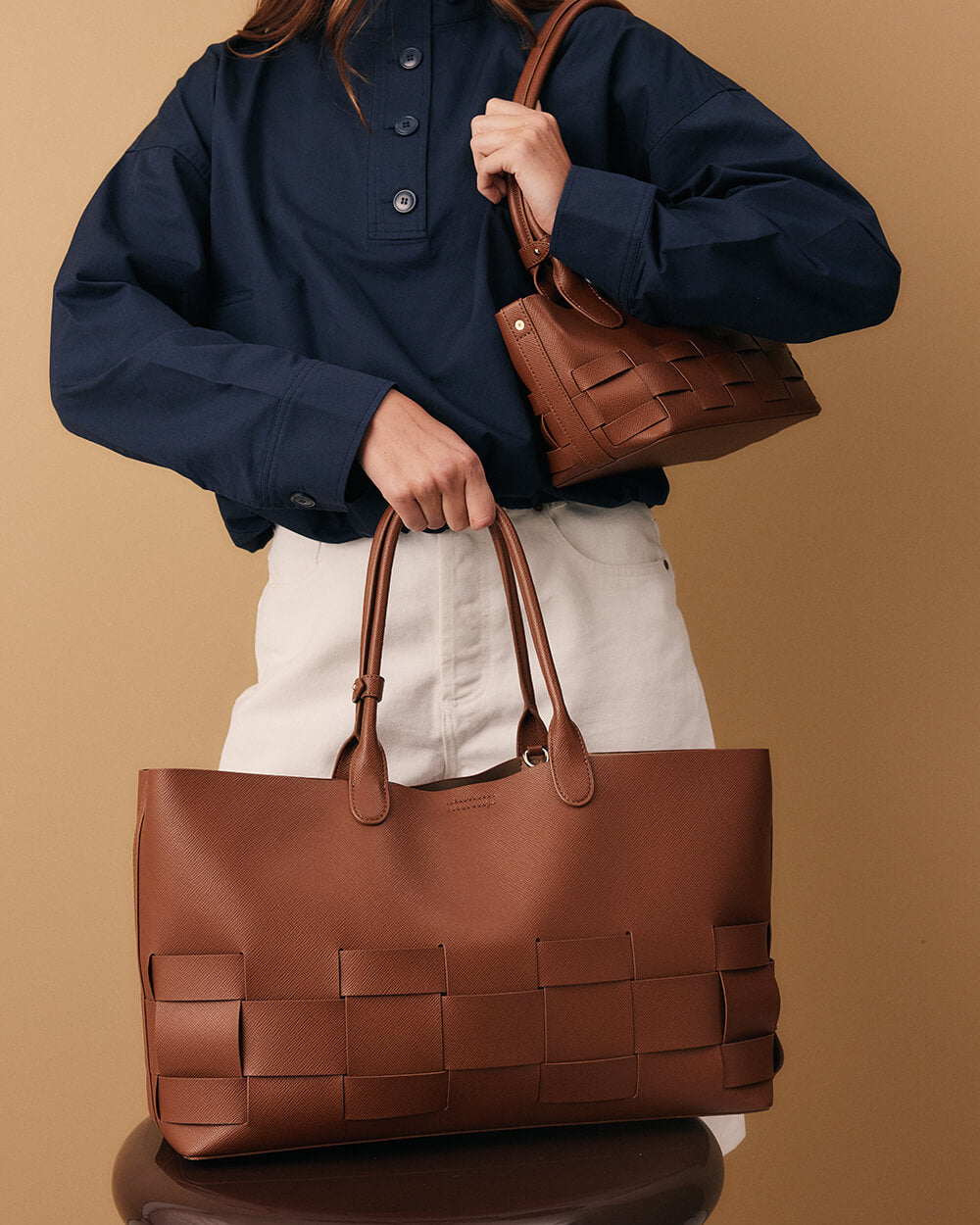 Kensington Tote - Tan Saffiano