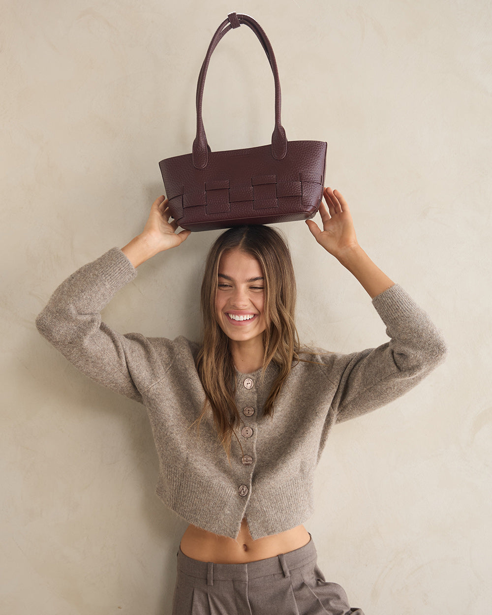 Kenley East-West Bag - Wine