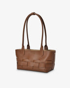 Kenley East-West Bag - Tan Saffiano