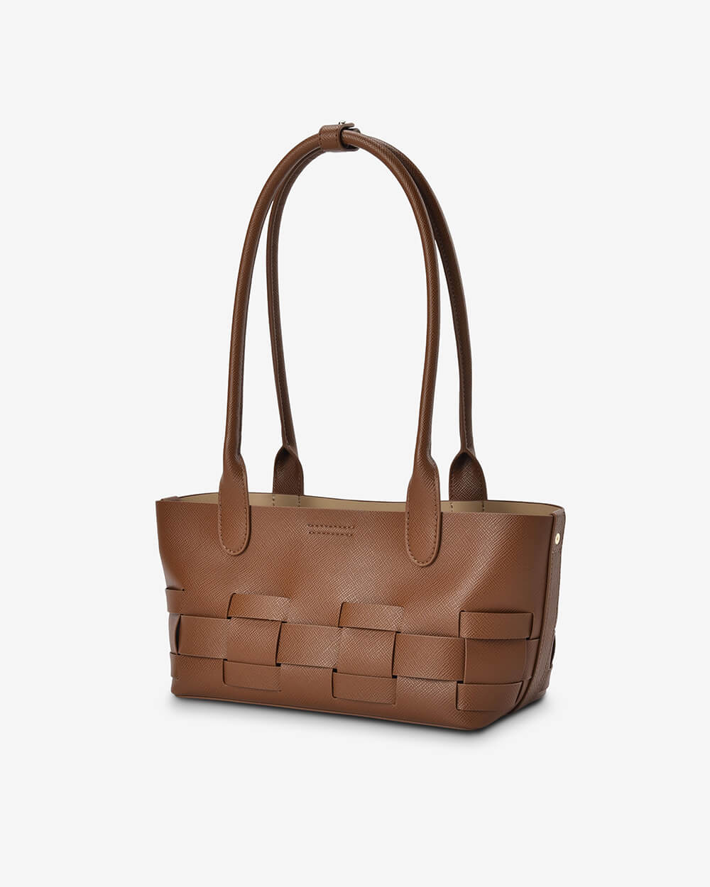 Kenley East-West Bag - Tan Saffiano
