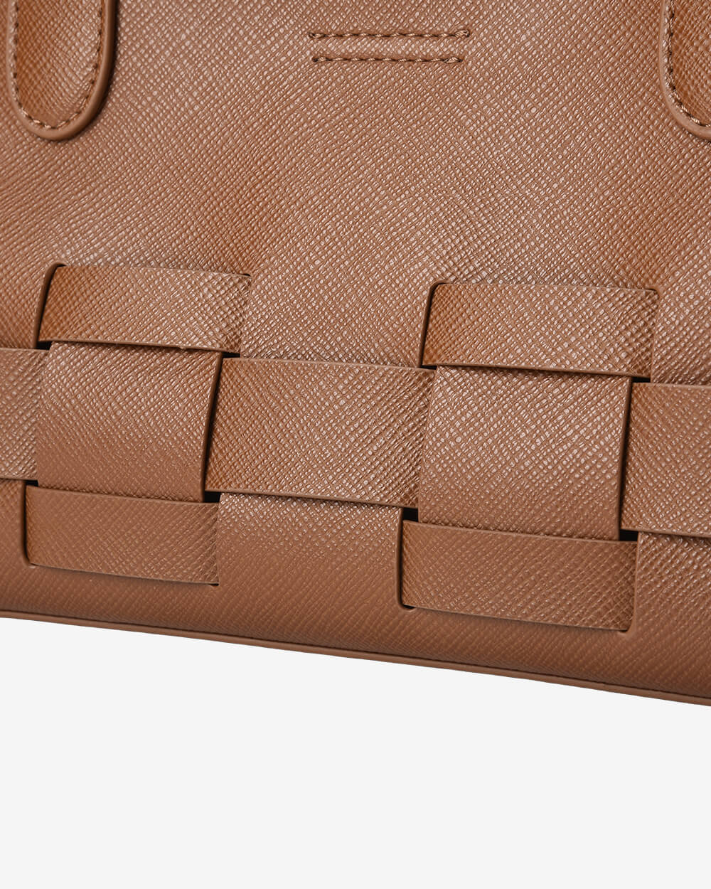 Kenley East-West Bag - Tan Saffiano