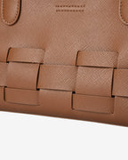 Kenley East-West Bag - Tan Saffiano