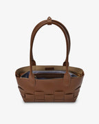 Kenley East-West Bag - Tan Saffiano