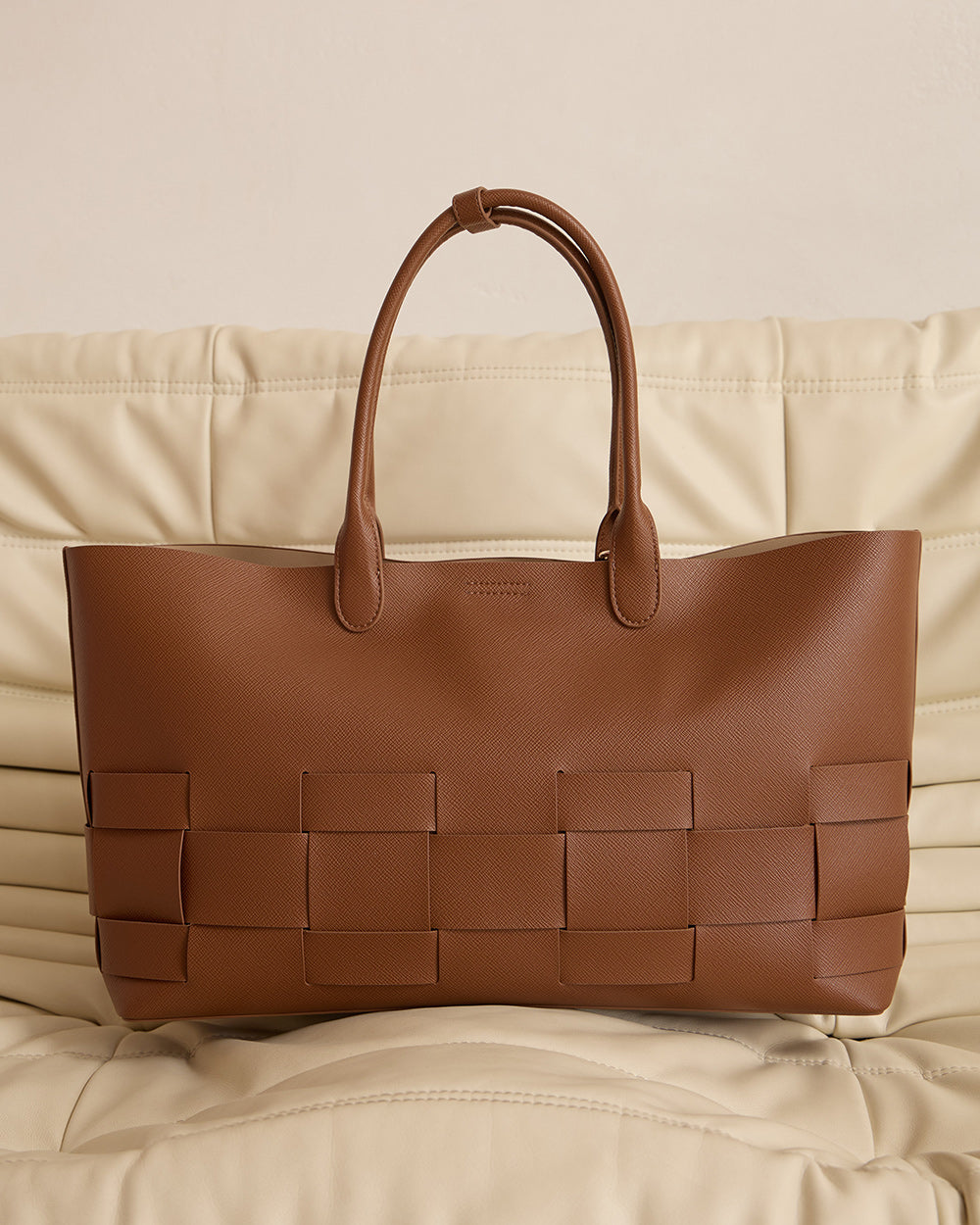 Kensington Tote - Tan Saffiano