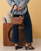 Leyton Crossbody - Tan Saffiano