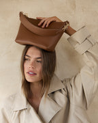 Leyton Crossbody - Tan Saffiano