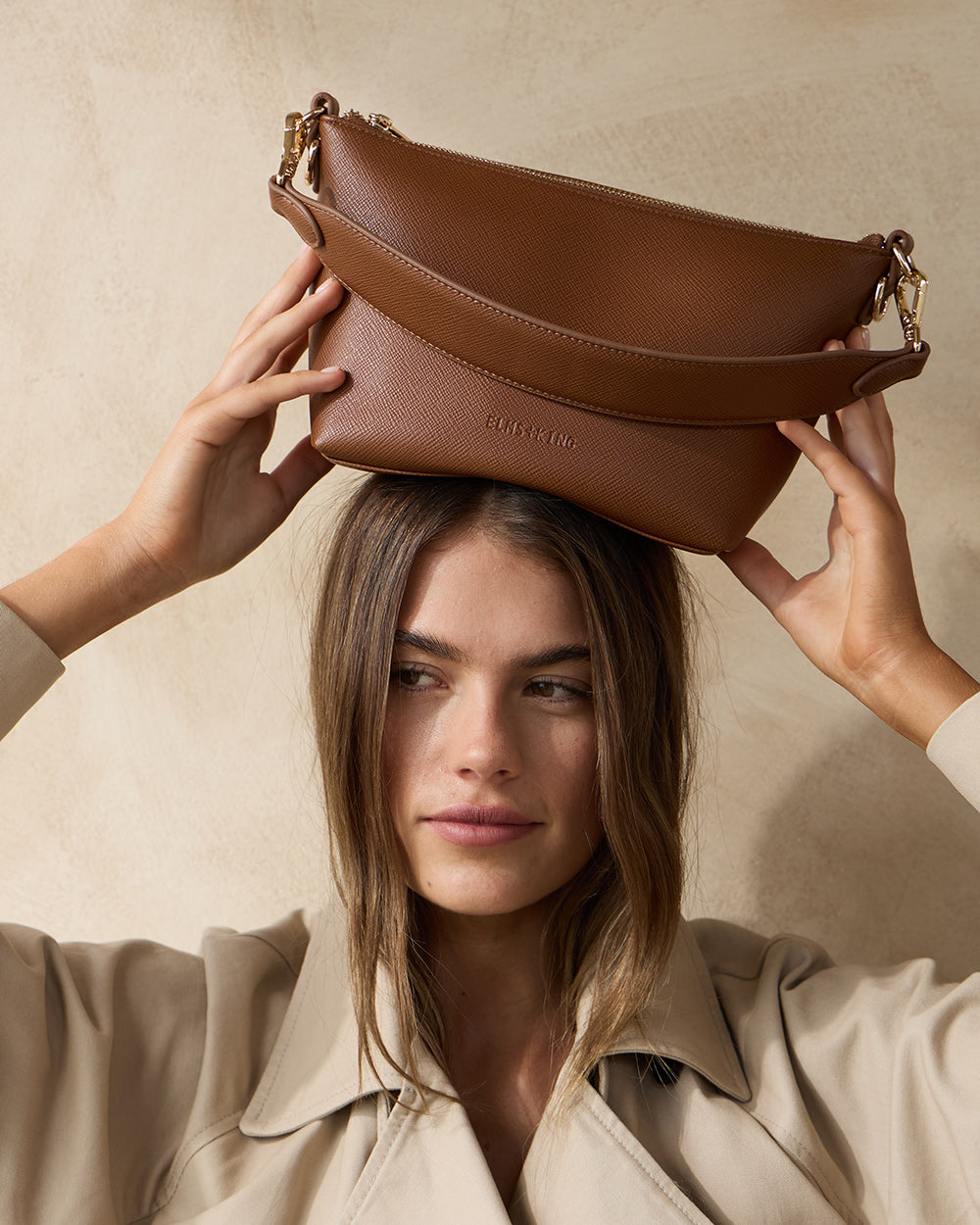 Leyton Crossbody - Tan Saffiano