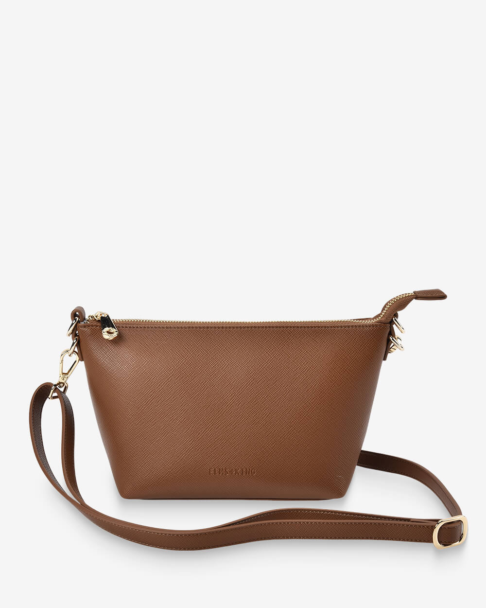 Leyton Crossbody - Tan Saffiano