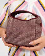 Linton Crossbody - Burgundy Weave