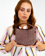 Linton Crossbody - Burgundy Weave
