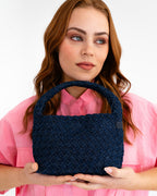 Linton Crossbody - Dark Denim Plait