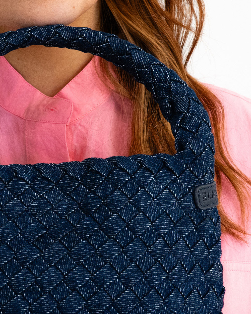 Linton Crossbody - Dark Denim Plait