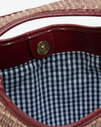 Linton Crossbody Large - Burgundy Weave