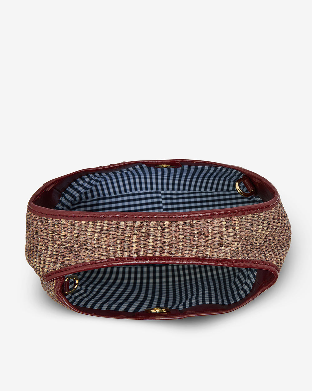 Linton Crossbody Large - Burgundy Weave