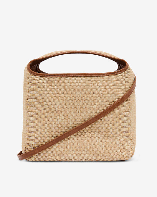 Linton Crossbody Large - Tan Weave