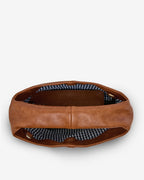 Linton Crossbody Large - Tan Pebble