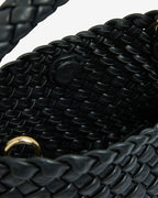 Linton Crossbody - Black Plait