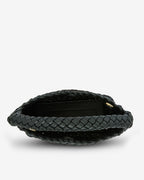 Linton Crossbody - Black Plait