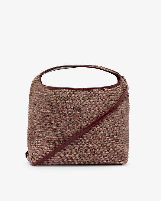 Linton Crossbody - Burgundy Weave