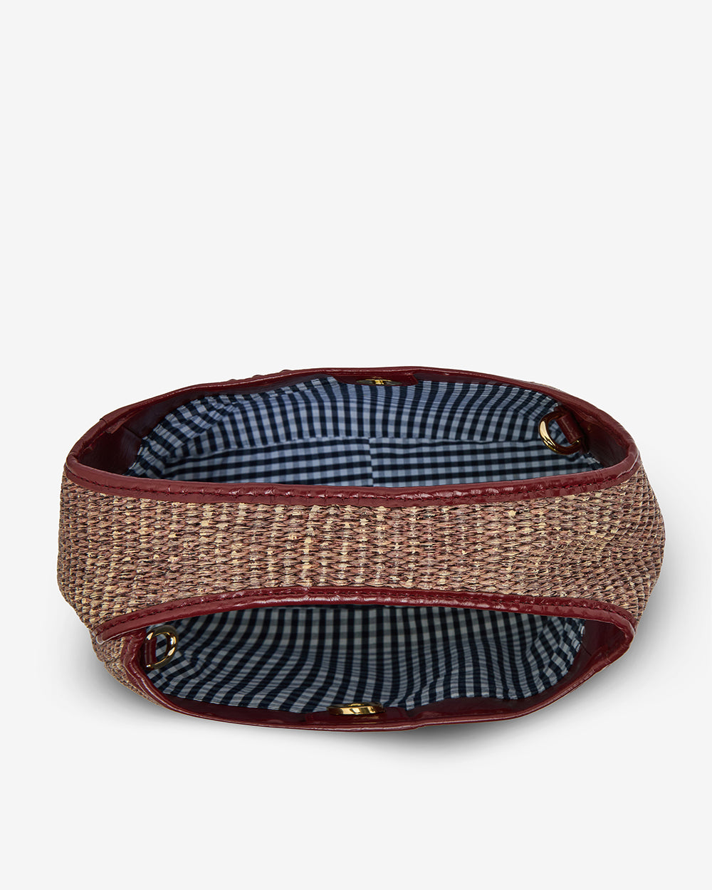 Linton Crossbody - Burgundy Weave
