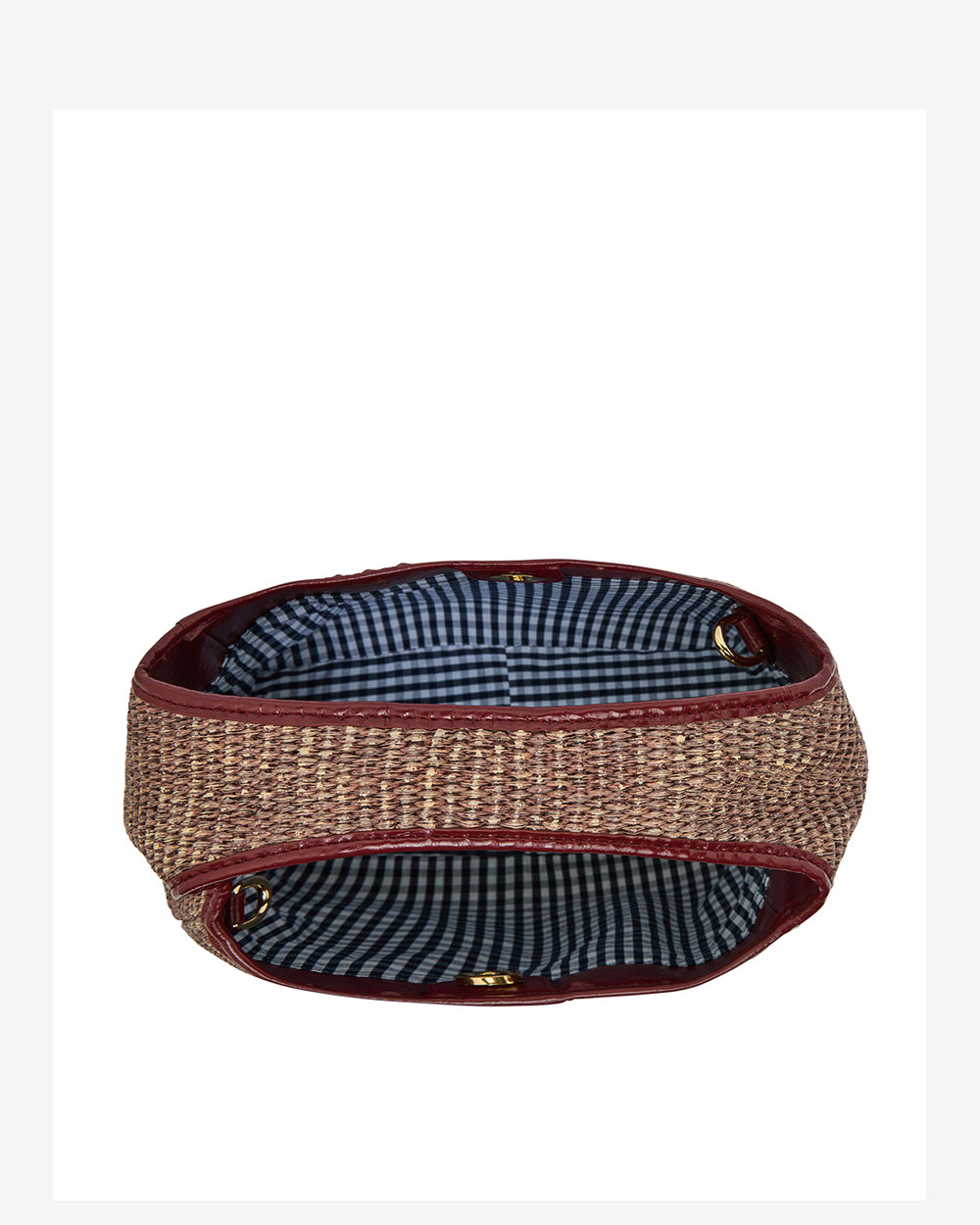 Linton Crossbody - Burgundy Weave