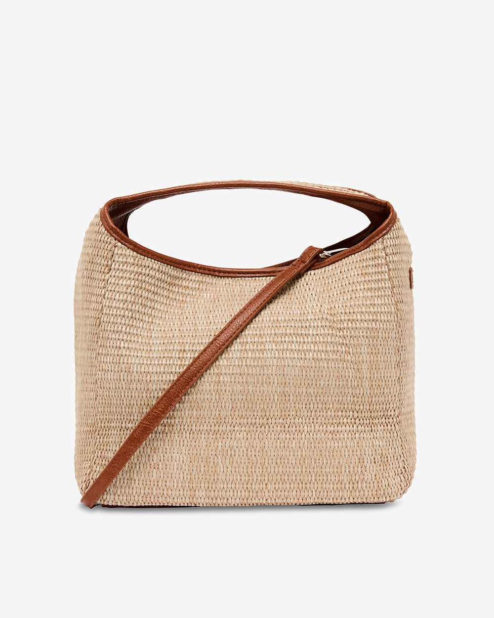 Linton Crossbody - Tan Weave