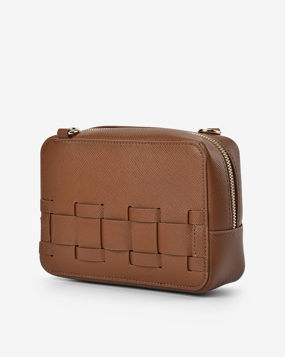 London Crossbody - Tan Saffiano