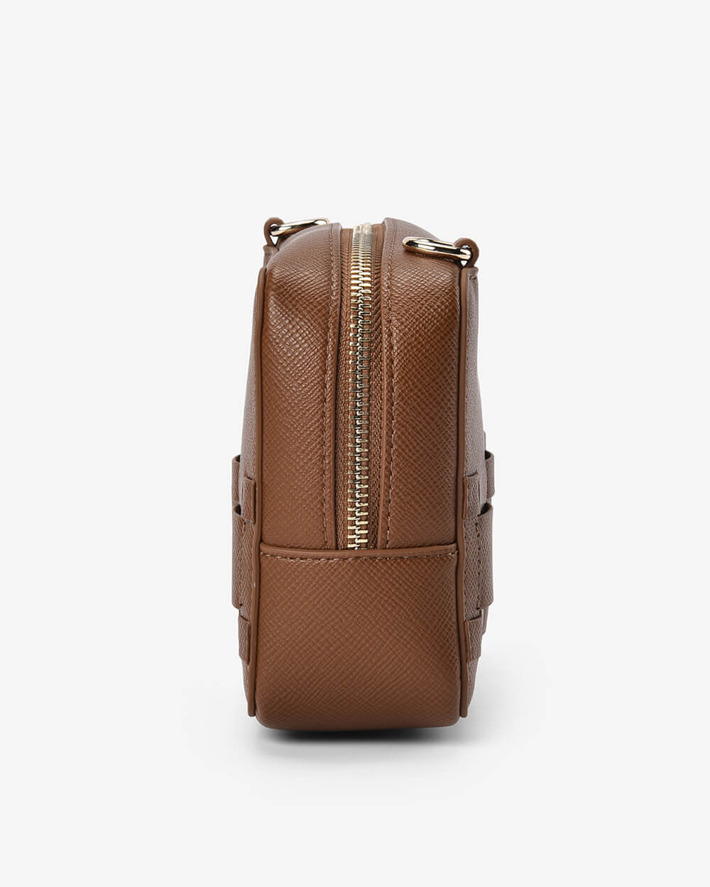 London Crossbody - Tan Saffiano