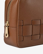 London Crossbody - Tan Saffiano