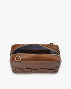 London Crossbody - Tan Saffiano