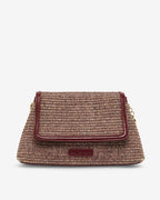 Lugano Crossbody - Burgundy Weave