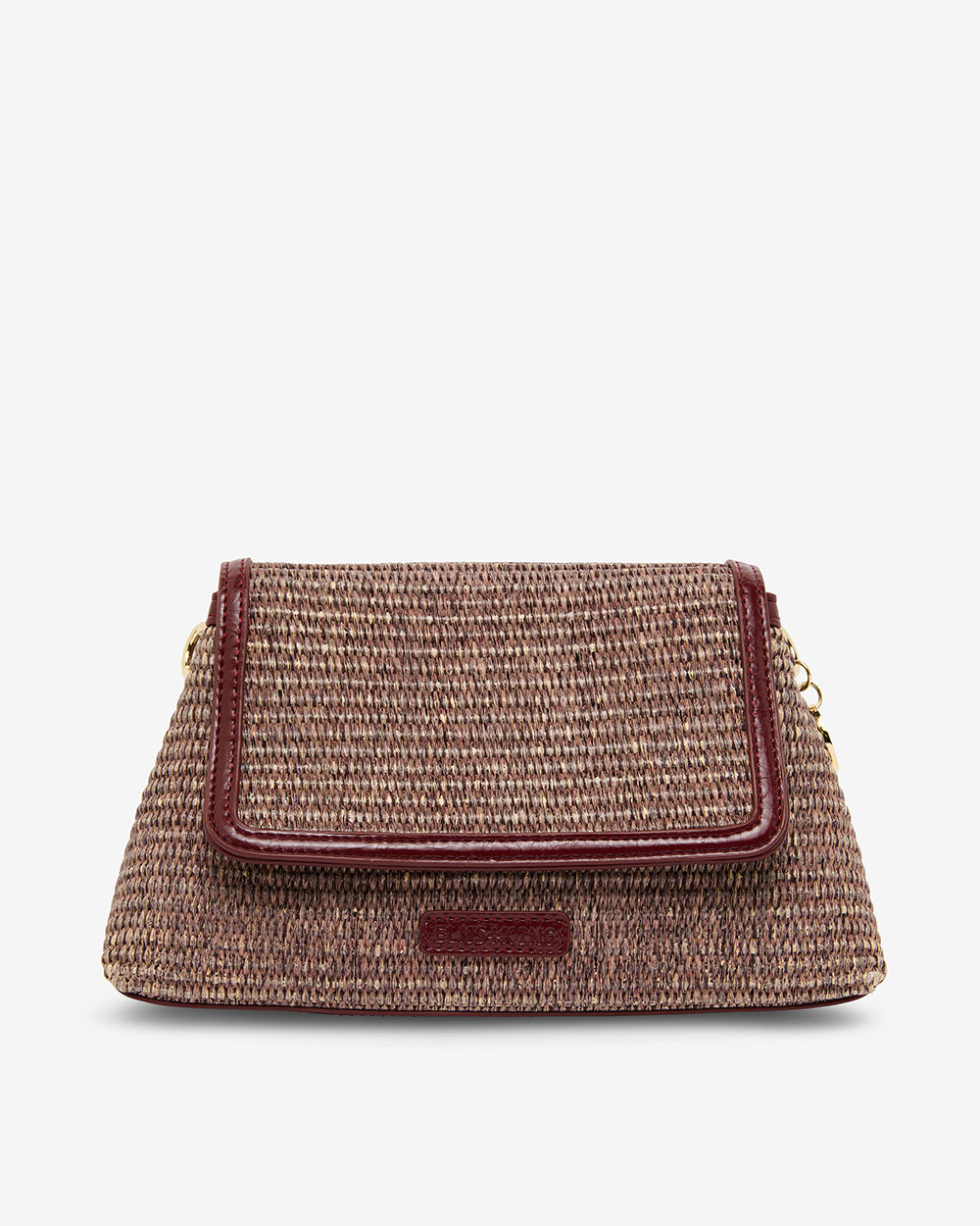 Lugano Crossbody - Burgundy Weave