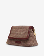 Lugano Crossbody - Burgundy Weave