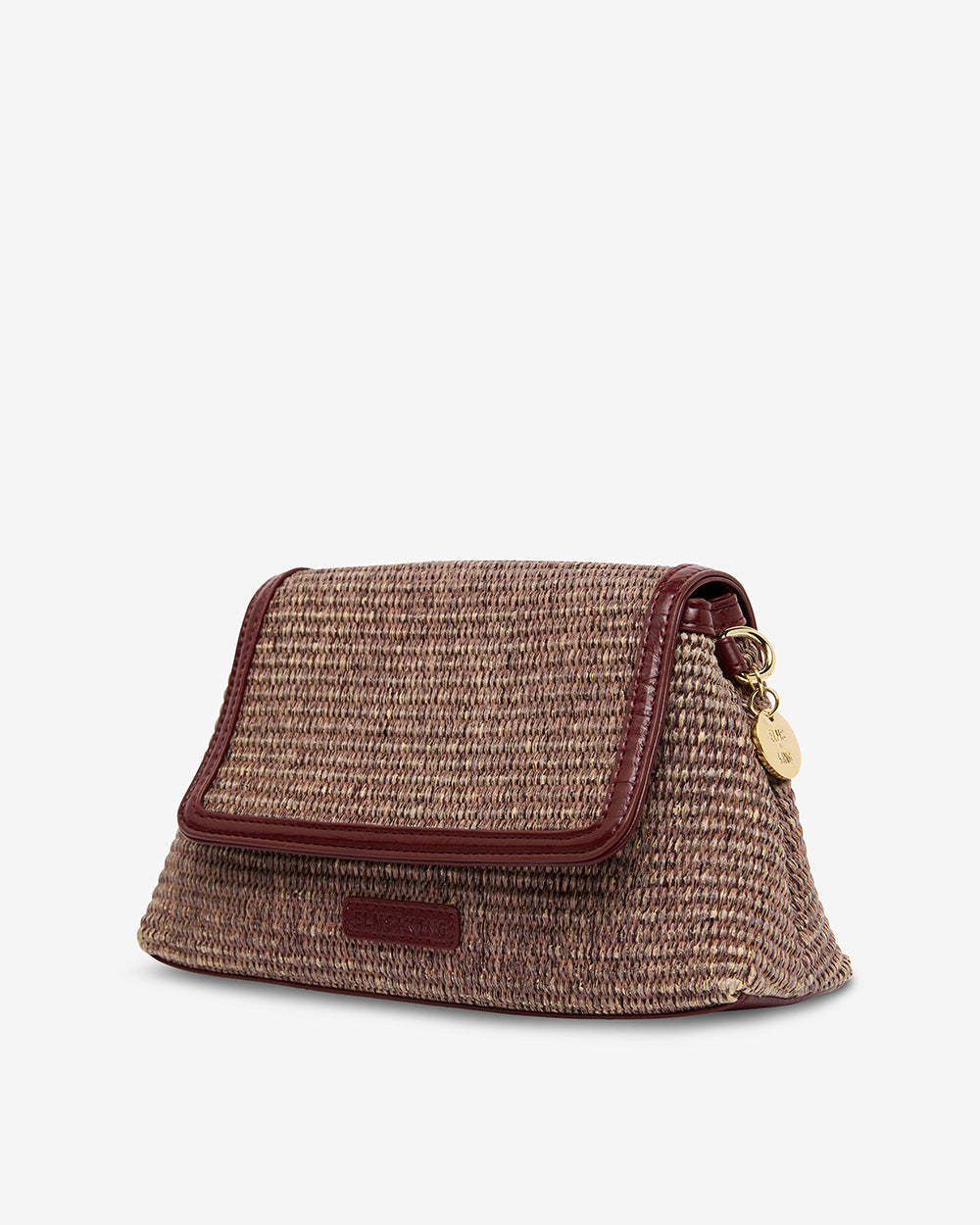 Lugano Crossbody - Burgundy Weave