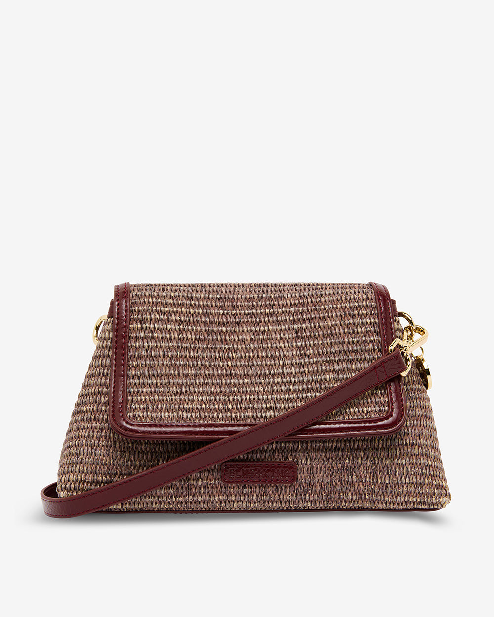 Lugano Crossbody - Burgundy Weave
