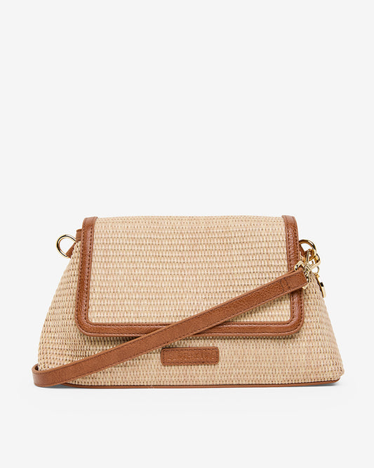 Lugano Crossbody - Tan Weave